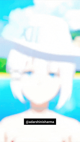 White Hair Girl GIF