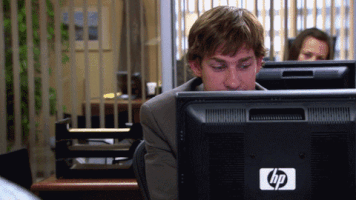 the office fourth wall GIF