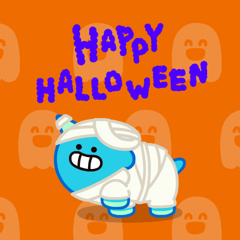 Trick Or Treat Fun GIF by DINOSALLY