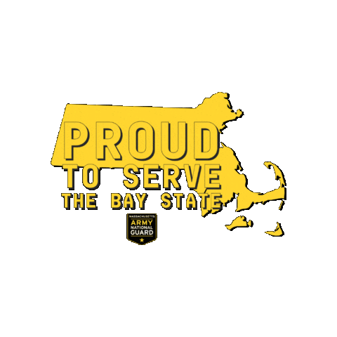 MA National Guard Sticker