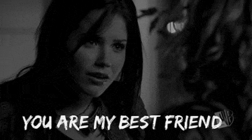 black and white friends GIF