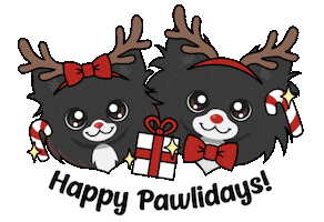 Merry Xmas Dog Sticker by Puptails