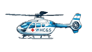 Hubschrauber Hochhinaus Sticker by HCundS