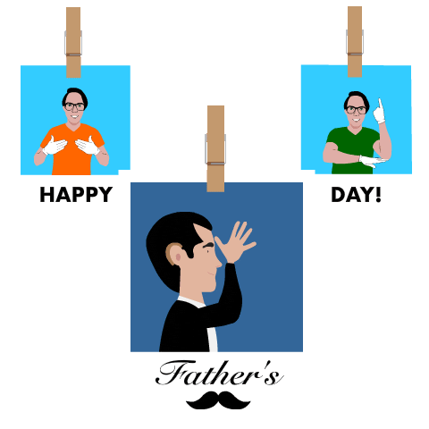 Dad Papa Sticker by Salvador Sanchez Artist