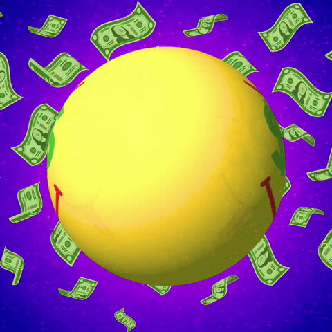 Smiley Face Money GIF by UTB LIFESTYLE LLC