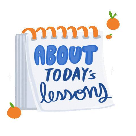 English Orange Sticker