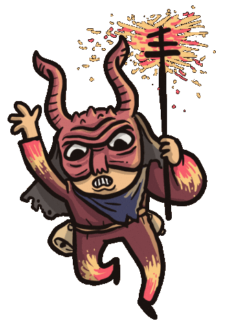 Sant Antoni Demon Sticker