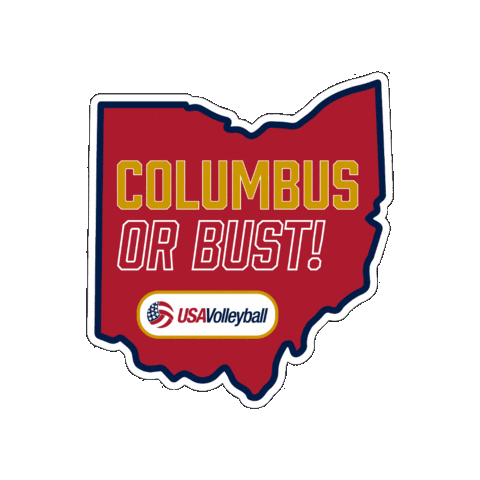 Columbus Ohio Sticker by USA Volleyball