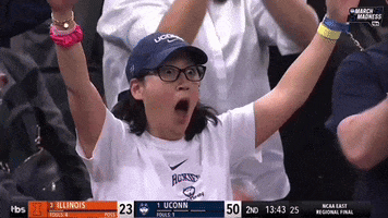 Uconn Huskies Wow GIF by NCAA March Madness