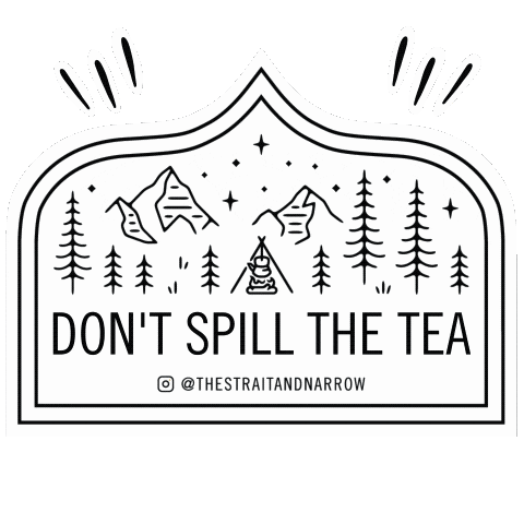 Iced Tea Fire Sticker by The Strait & Narrow