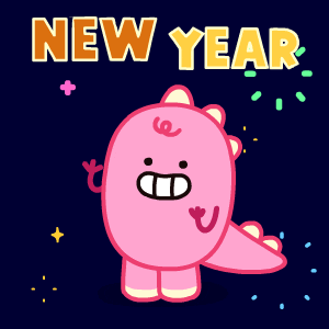 New Year Dance GIF by DINOSALLY