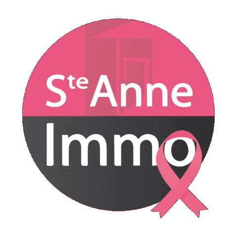 Octobre Rose Sticker by Sainte Anne Immo