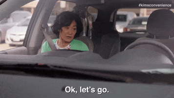 Driving Lets Go GIF by Kim's Convenience