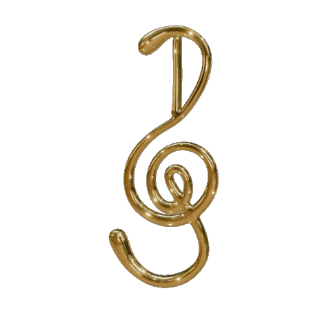 Gold Musica Sticker by Nomehas Visuals ™