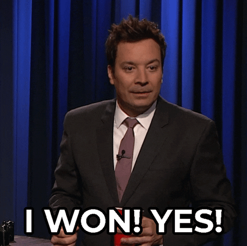 Winner Reaction GIF by The Tonight Show Starring Jimmy Fallon
