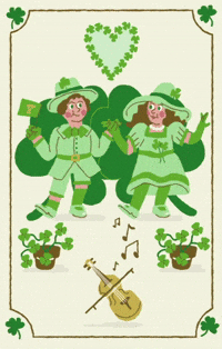 St Patrick's Vintage Card