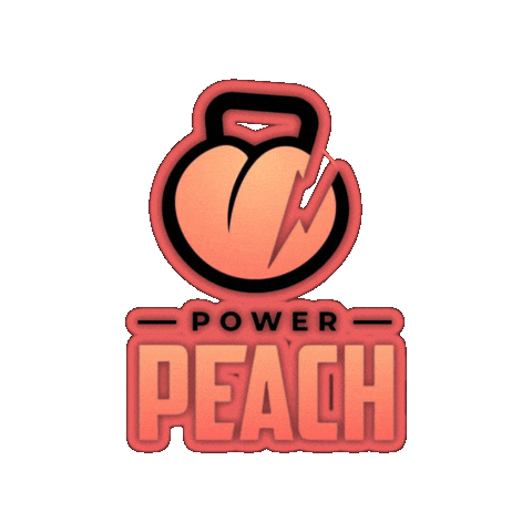 Power Peach Sticker by Luxalete Athletics