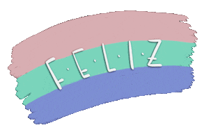Happy Rainbow Sticker by Emilia Desert