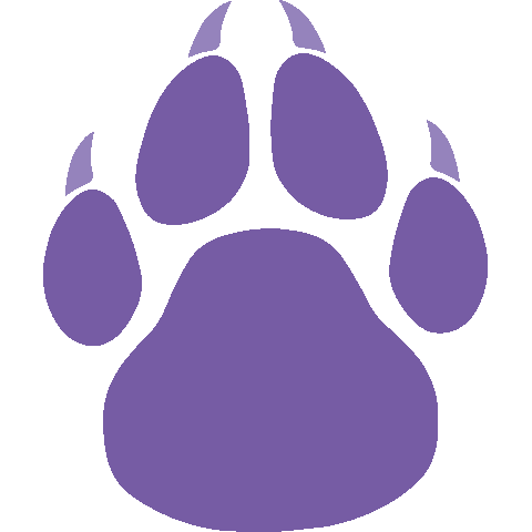 Paw Cougar Sticker by Chatham University