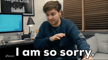 Sorry Snl GIF by Saturday Night Live