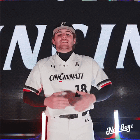 Yell College Baseball GIF by Cincinnati Bearcats