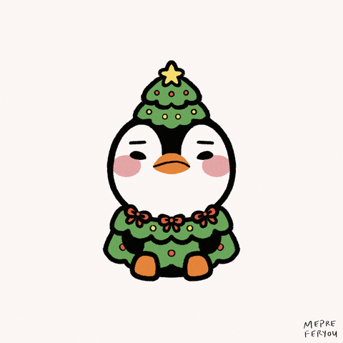 Christmas Penguin GIF