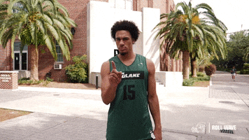 College Basketball Scott GIF by GreenWave