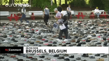 Shoes Protest GIF by euronews