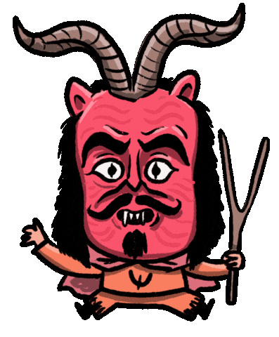 Santa Maria Demon Sticker