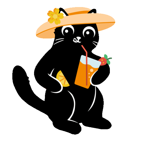 Funny Cat Sticker by Lucky Lou - THE REAL TASTE