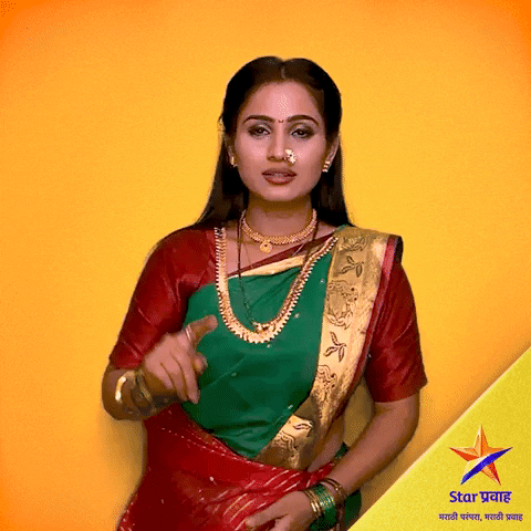 Saree Marathi GIF by Star Pravah