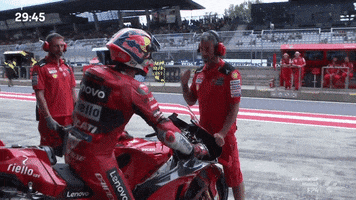 Lets Go Fist Bump GIF by MotoGP