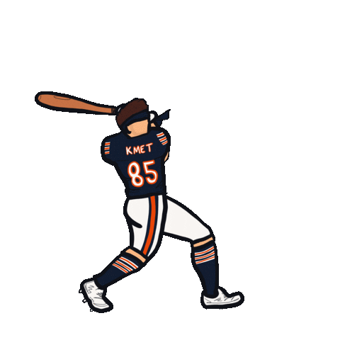Home Run Football Sticker by Chicago Bears