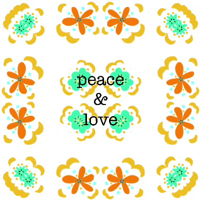 Peace And Love Vintage GIF by Daisy Lemon