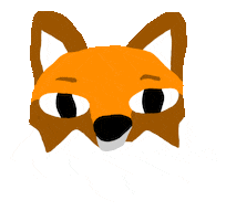 Fox Orange Sticker by VJ Suave