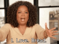  oprah bread carbs i love bread GIF