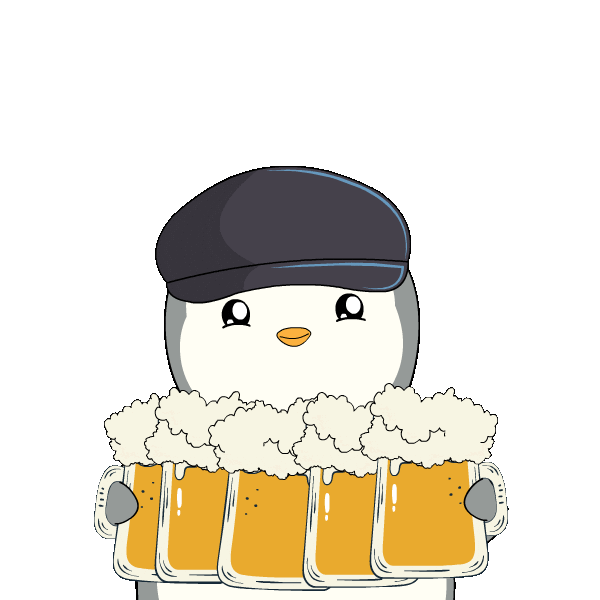 Beer Cheers Sticker by Pudgy Memez
