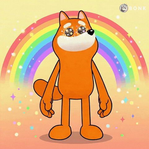 Greeting Light Particles GIF by BONK