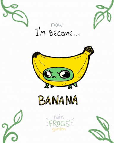 Rain Frog Banana GIF