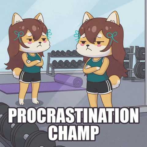 Overthinking Personal Trainer GIF by WUFFI