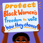 Voting Black Woman