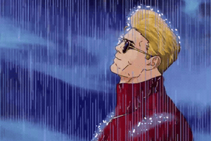 Chad Vegeta Rain GIF
