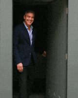 Angry George Clooney GIF