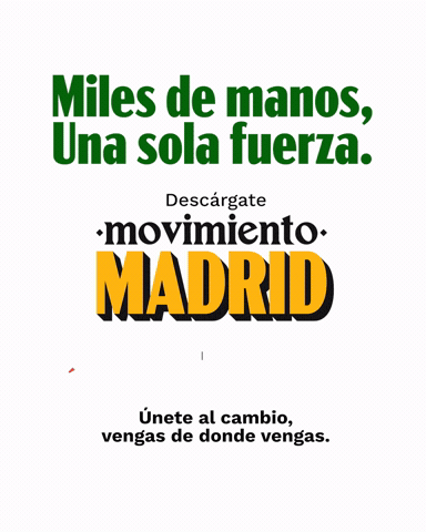 Movimiento Madrid GIF by Más Madrid