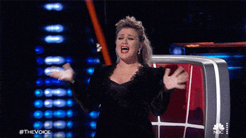 Excited Kelly Clarkson GIF by The Voice
