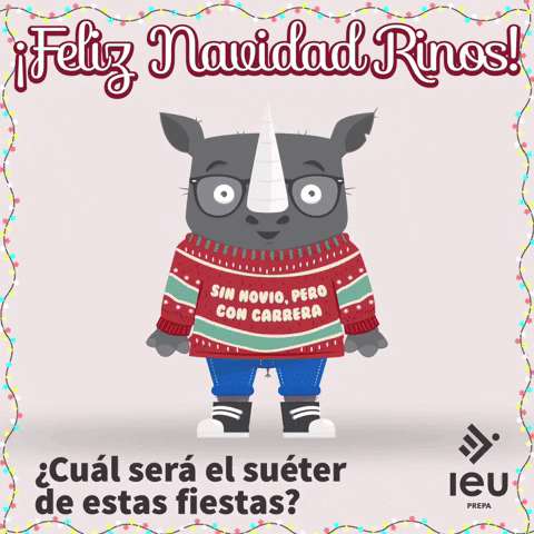 Feliz Navidad Sueter GIF by IEU Universidad