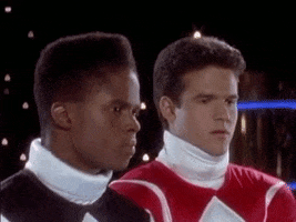 mighty morphin power rangers thinking GIF by Power Rangers