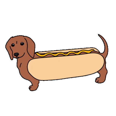 Sausage Dog Dachshund Sticker by Love Harlso