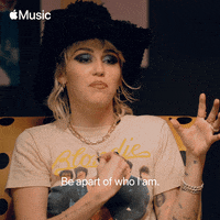 Serious Miley Cyrus GIF by Apple Music