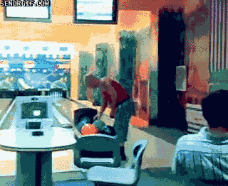 bowling fail GIF